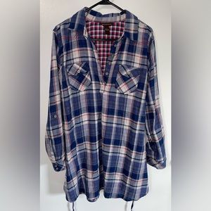 Bit & Bridle oversized long sleeve shirt dress